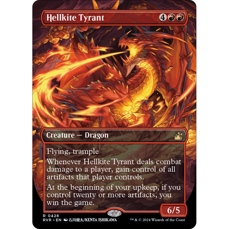 Hellkite Tyrant (Anime Borderless) [Ravnica Remastered]
