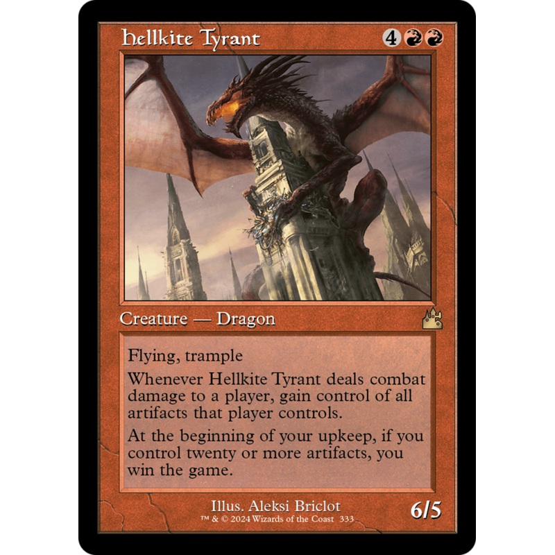 Hellkite Tyrant (Retro Frame) [Ravnica Remastered]