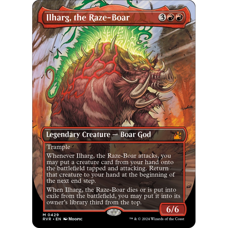 Ilharg, the Raze-Boar (Anime Borderless) [Ravnica Remastered]