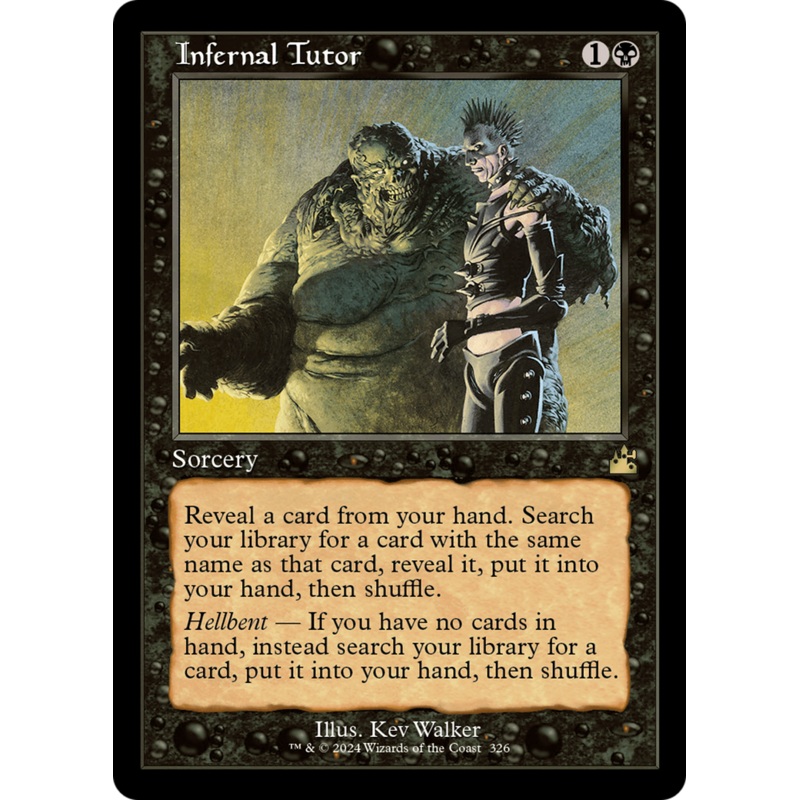 Infernal Tutor (Retro Frame) [Ravnica Remastered]