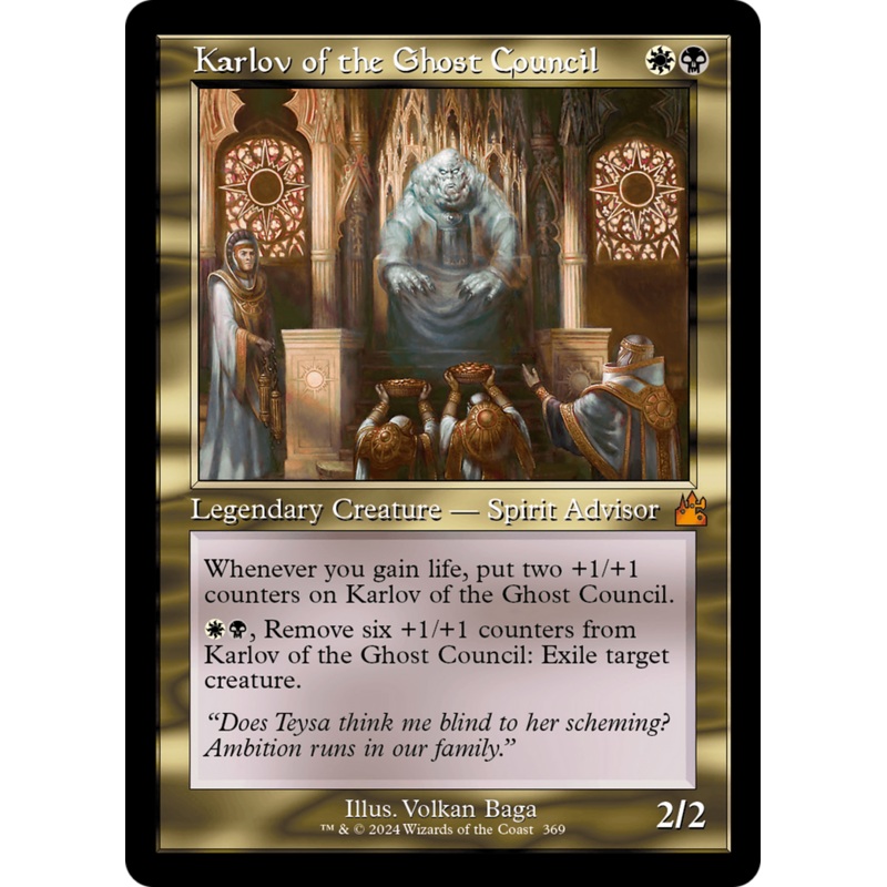 Karlov of the Ghost Council (Retro Frame) [Ravnica Remastered]