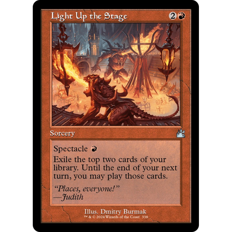 Light Up the Stage (Retro Frame) [Ravnica Remastered]