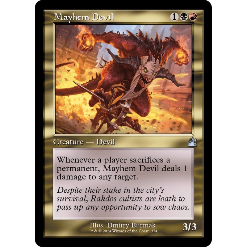 Mayhem Devil (Retro Frame) [Ravnica Remastered]