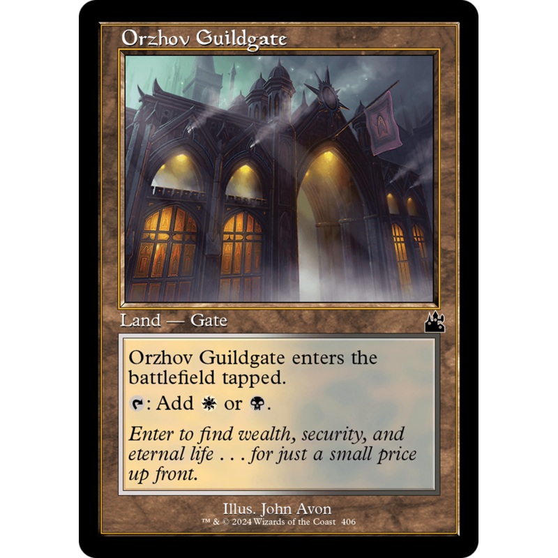 Orzhov Guildgate (Retro Frame) [Ravnica Remastered]