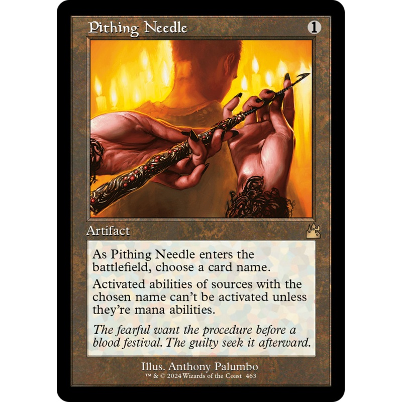 Pithing Needle (Retro Frame) [Ravnica Remastered]