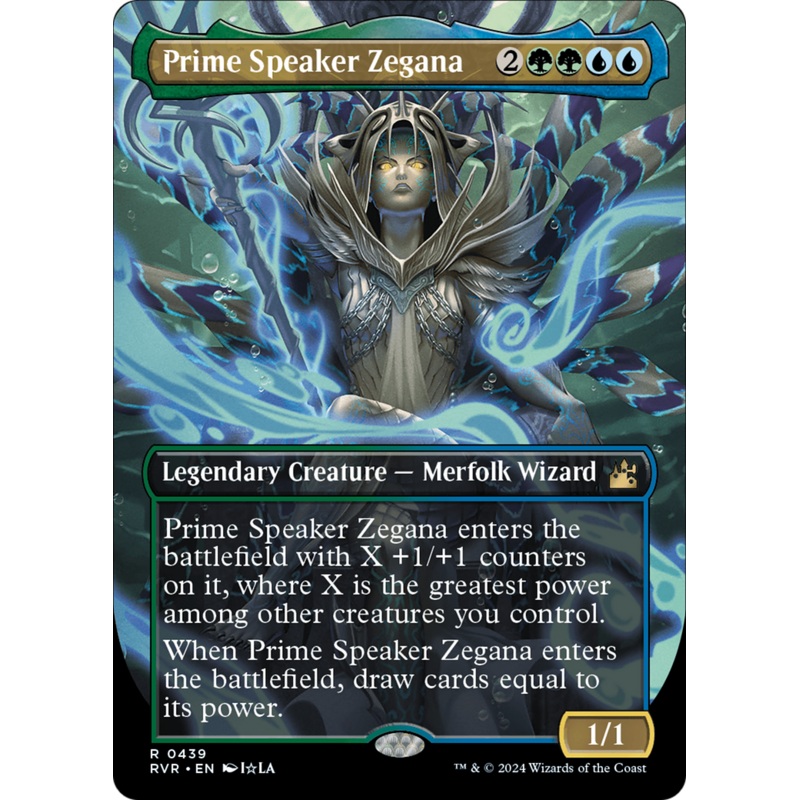Prime Speaker Zegana (Anime Borderless) [Ravnica Remastered]