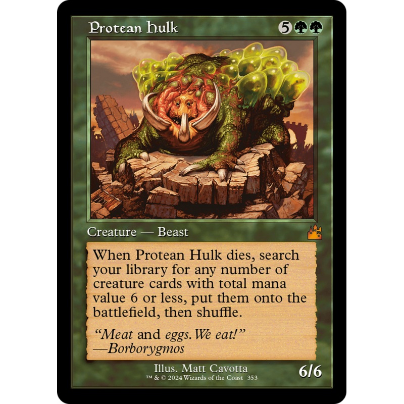 Protean Hulk (Retro Frame) [Ravnica Remastered]