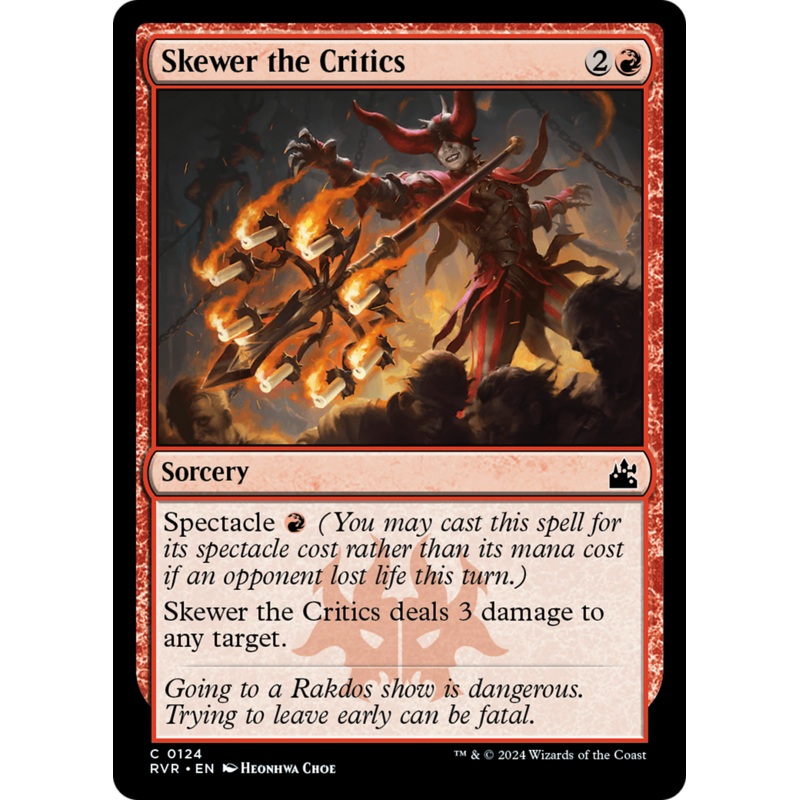 Skewer the Critics [Ravnica Remastered]
