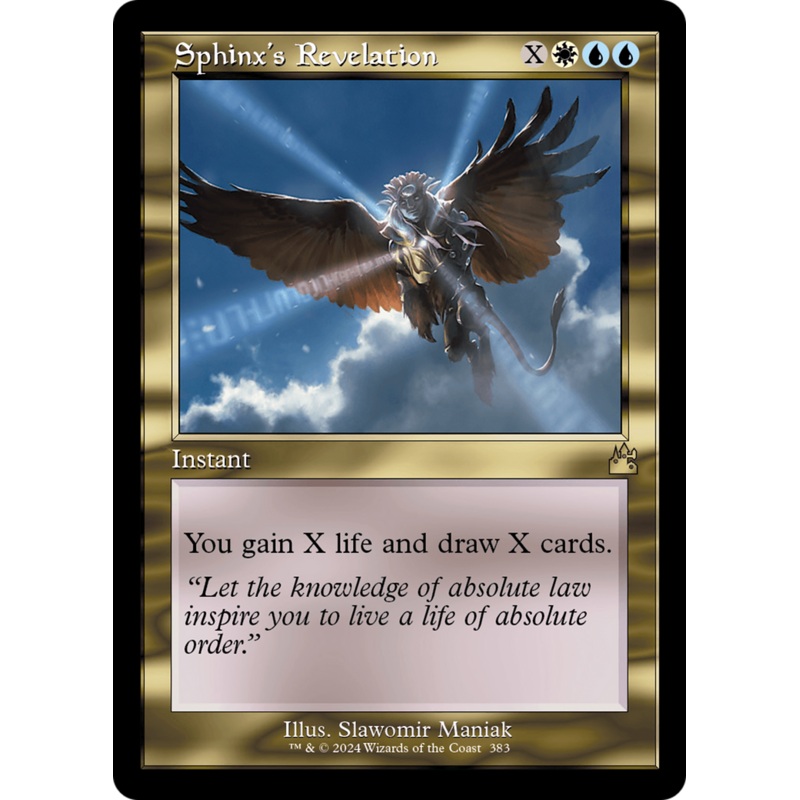 Sphinx's Revelation (Retro Frame) [Ravnica Remastered]