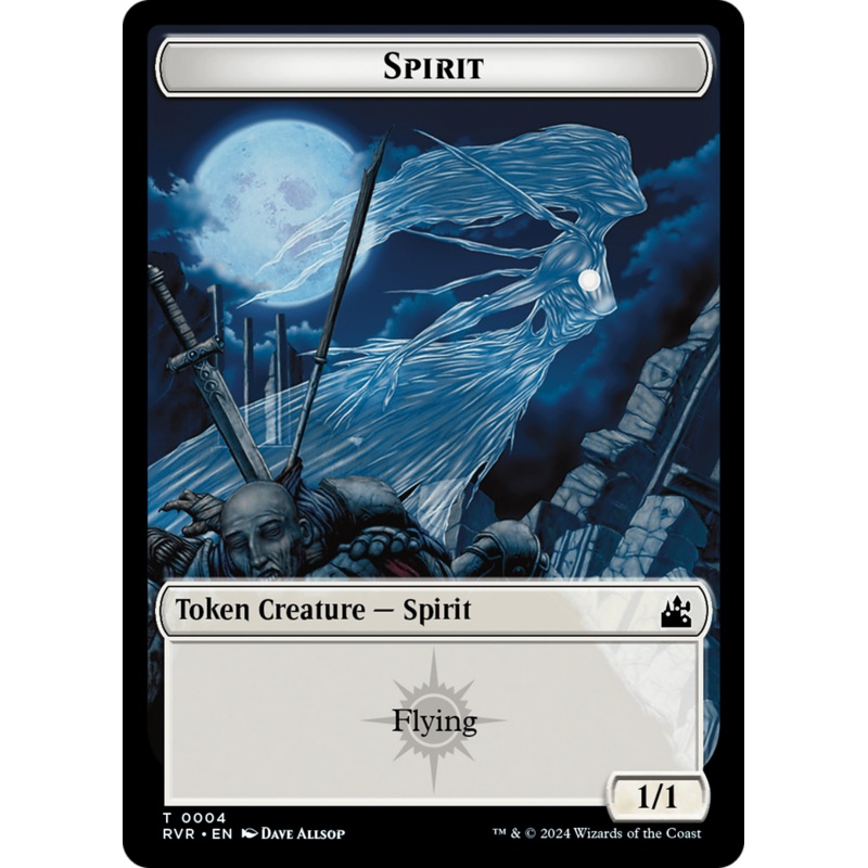 Spirit Token (0004) [Ravnica Remastered Tokens]