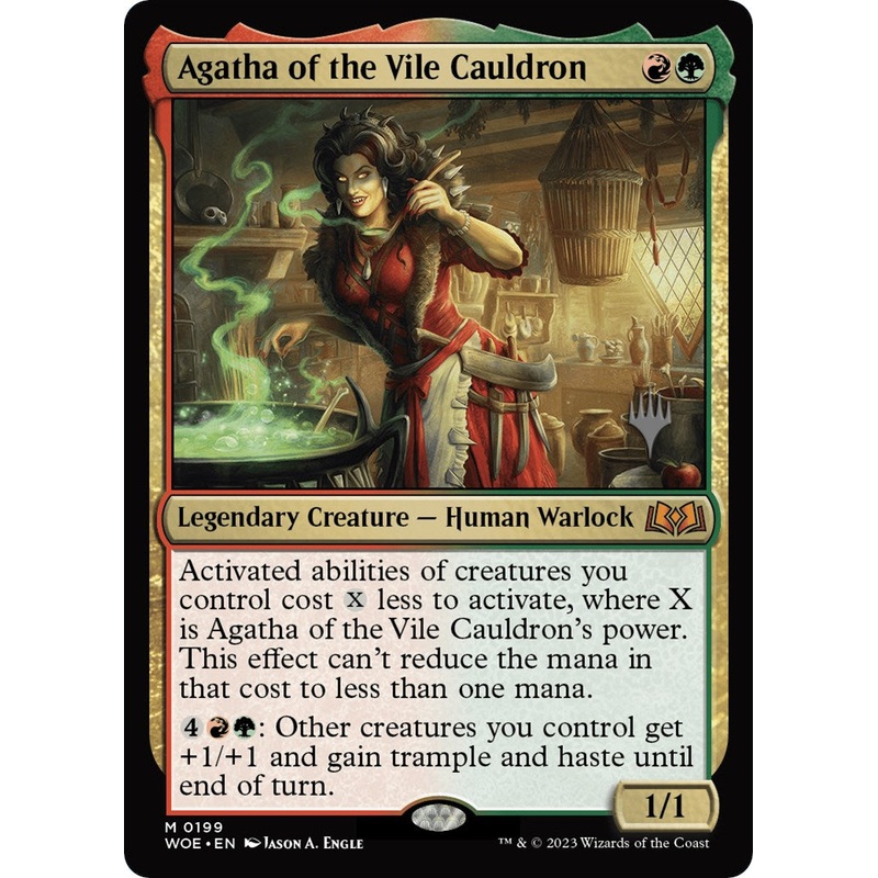 Agatha of the Vile Cauldron (Promo Pack) [Wilds of Eldraine Promos]
