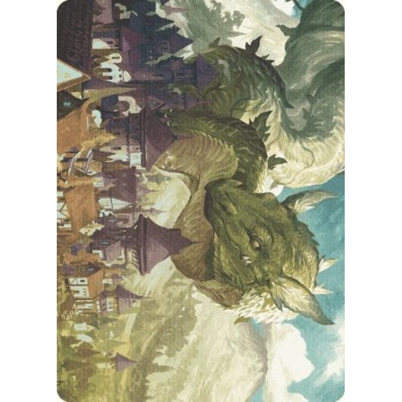 Beanstalk Wurm Art Card [Wilds of Eldraine Art Series]
