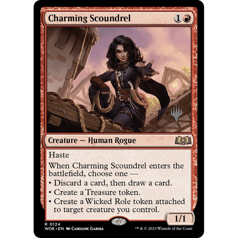 Charming Scoundrel (Promo Pack) [Wilds of Eldraine Promos]