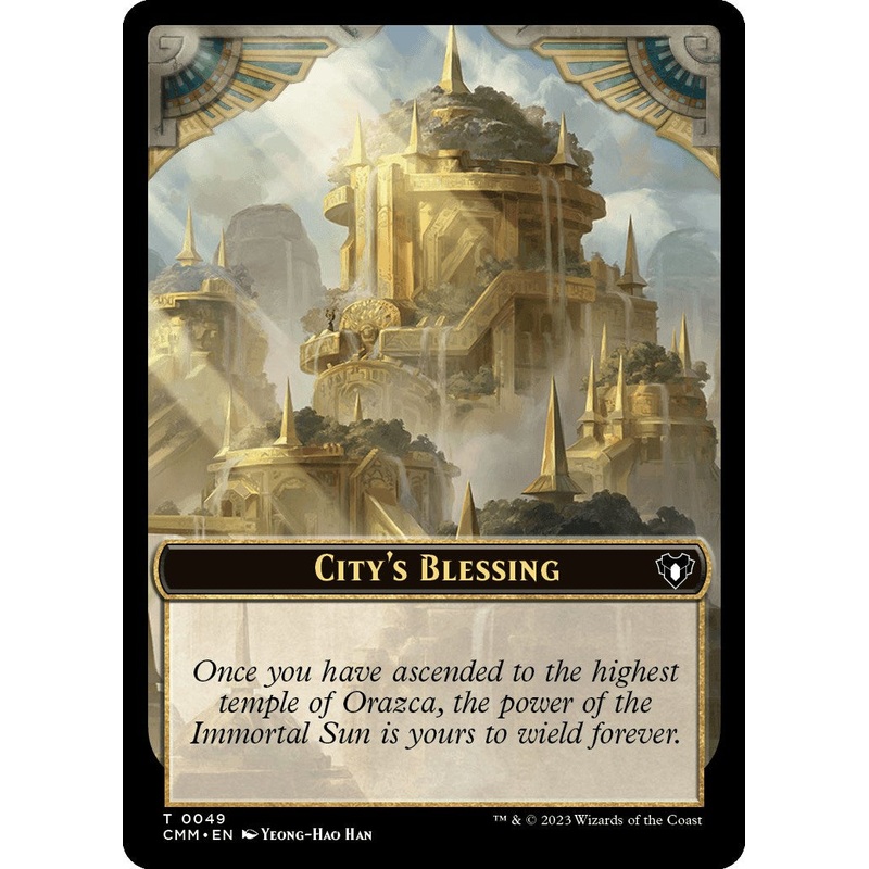 City's Blessing // Phyrexian Myr Double-Sided Token [Commander Masters Tokens]