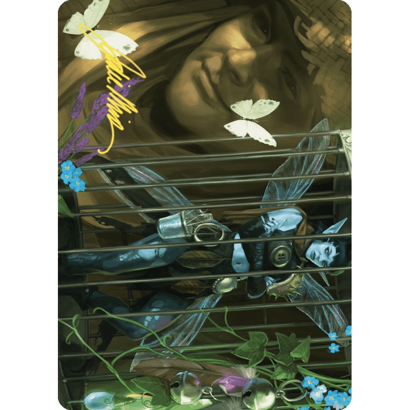 Cooped Up Art Card (Gold-Stamped Signature) [Wilds of Eldraine Art Series]