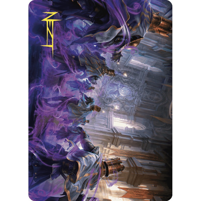 Eerie Interference Art Card (Gold-Stamped Signature) [Wilds of Eldraine Art Series]