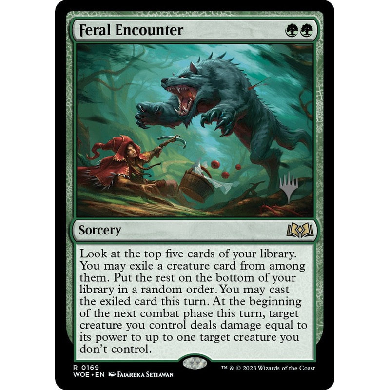 Feral Encounter (Promo Pack) [Wilds of Eldraine Promos]