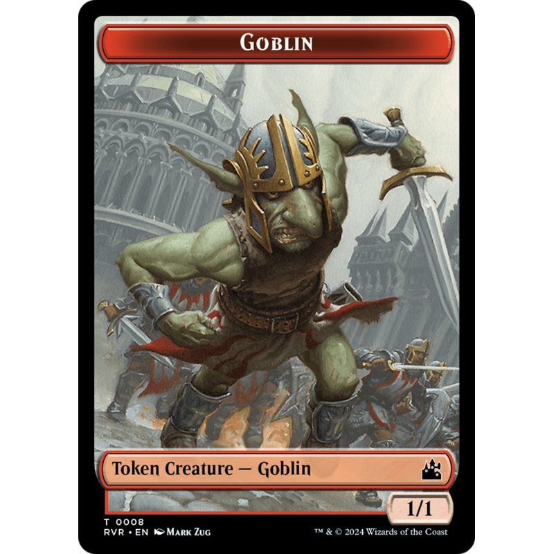 Goblin (0008) // Sphinx Double-Sided Token [Ravnica Remastered Tokens]
