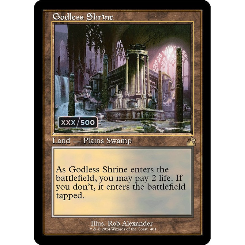 Godless Shrine (Retro) (Serialized) [Ravnica Remastered]
