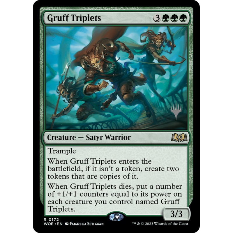 Gruff Triplets (Promo Pack) [Wilds of Eldraine Promos]
