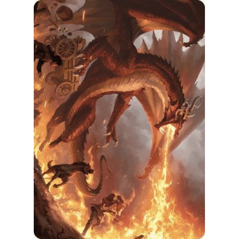 Realm-Scorcher Hellkite Art Card [Wilds of Eldraine Art Series]