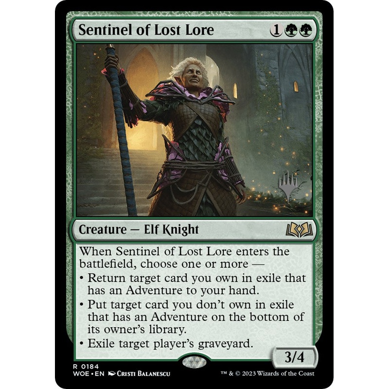 Sentinel of Lost Lore (Promo Pack) [Wilds of Eldraine Promos]
