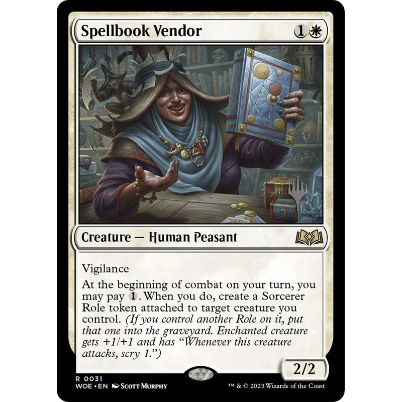 Spellbook Vendor (Promo Pack) [Wilds of Eldraine Promos]