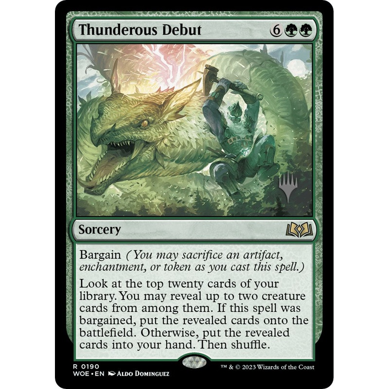 Thunderous Debut (Promo Pack) [Wilds of Eldraine Promos]