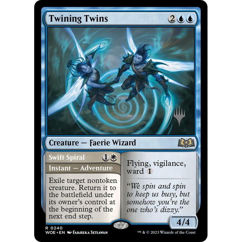 Twining Twins // Swift Spiral (Promo Pack) [Wilds of Eldraine Promos]