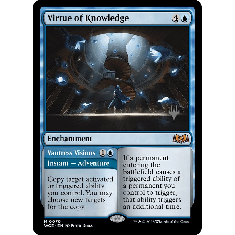 Virtue of Knowledge // Vantress Visions (Promo Pack) [Wilds of Eldraine Promos]