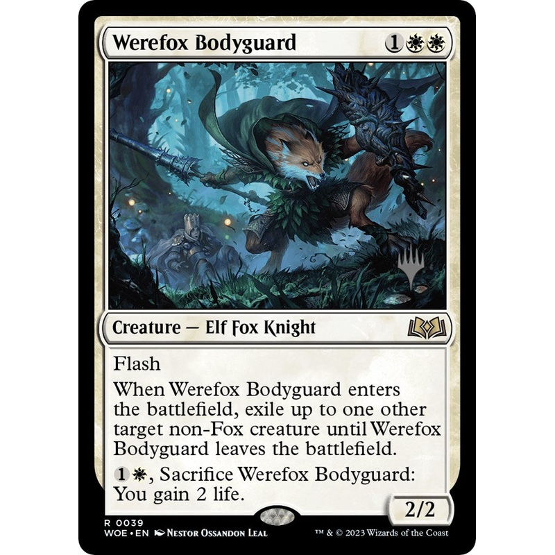Werefox Bodyguard (Promo Pack) [Wilds of Eldraine Promos]