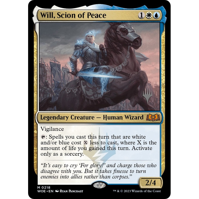 Will, Scion of Peace (Promo Pack) [Wilds of Eldraine Promos]