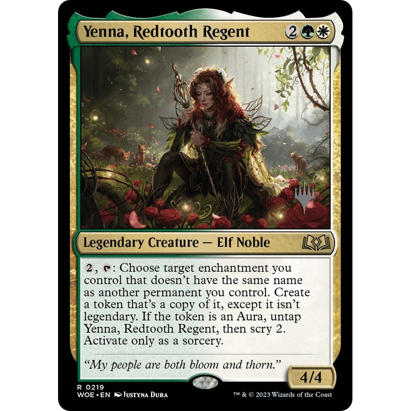 Yenna, Redtooth Regent (Promo Pack) [Wilds of Eldraine Promos]