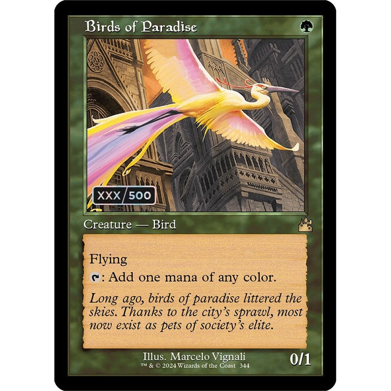 Birds of Paradise (Retro) (Serialized) [Ravnica Remastered]