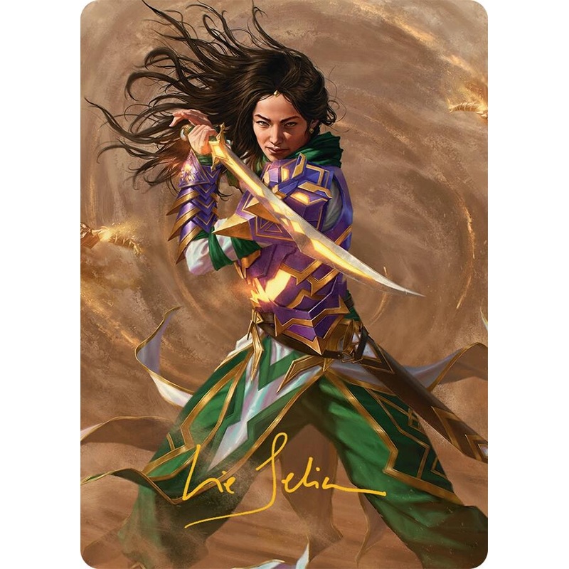 Descendant of Storms Art Card (2/54) (Gold-Stamped Signature) [Tarkir: Dragonstorm Art Series]