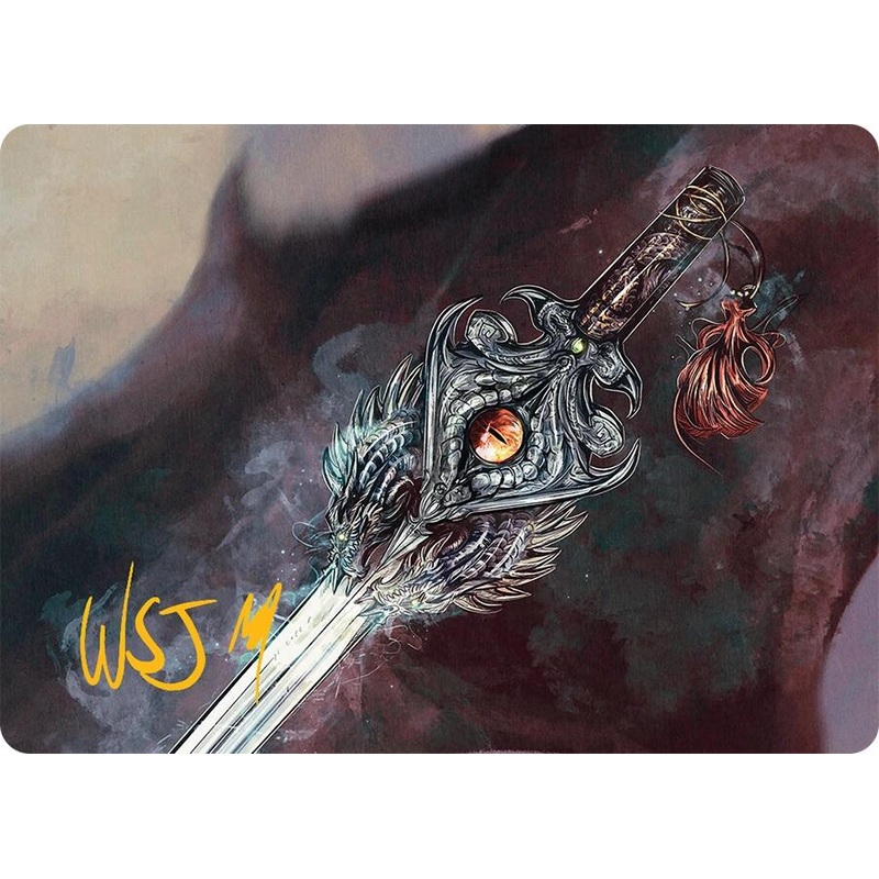 Dragonfire Blade Art Card (40/54) (Gold-Stamped Signature) [Tarkir: Dragonstorm Art Series]