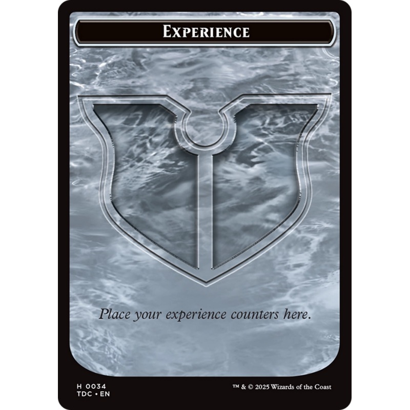 Experience // Treasure Double-Sided Token [Tarkir: Dragonstorm Commander Tokens]