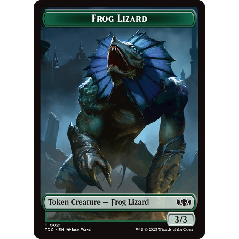 Frog Lizard // Dragon (0014) Double-Sided Token [Tarkir: Dragonstorm Commander Tokens]