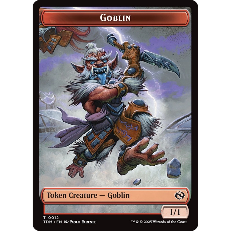 Goblin // Solider (0004) Double-Sided Token [Tarkir: Dragonstorm Commander Tokens]