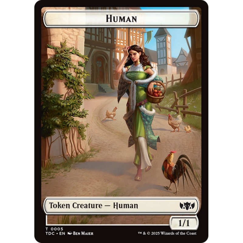 Human // Rat Double-Sided Token [Tarkir: Dragonstorm Commander Tokens]