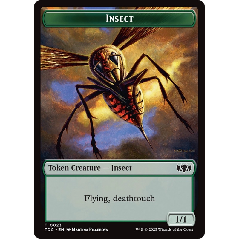 Insect (0023) // Wall Double-Sided Token [Tarkir: Dragonstorm Commander Tokens]