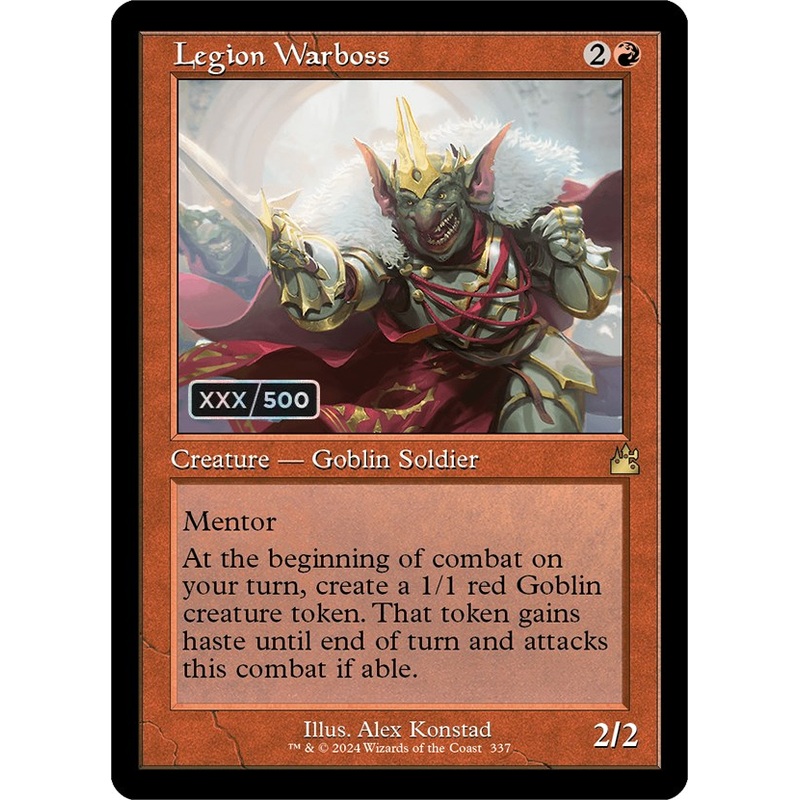 Legion Warboss (Retro) (Serialized) [Ravnica Remastered]
