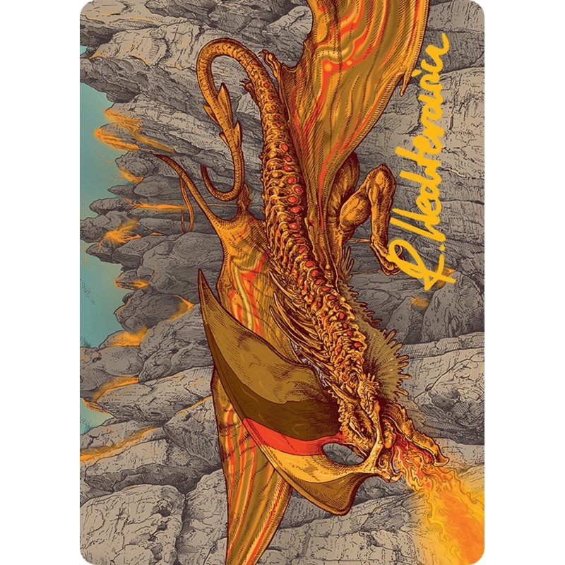 Magmatic Hellkite Art Card (34/54) [Tarkir: Dragonstorm Art Series]