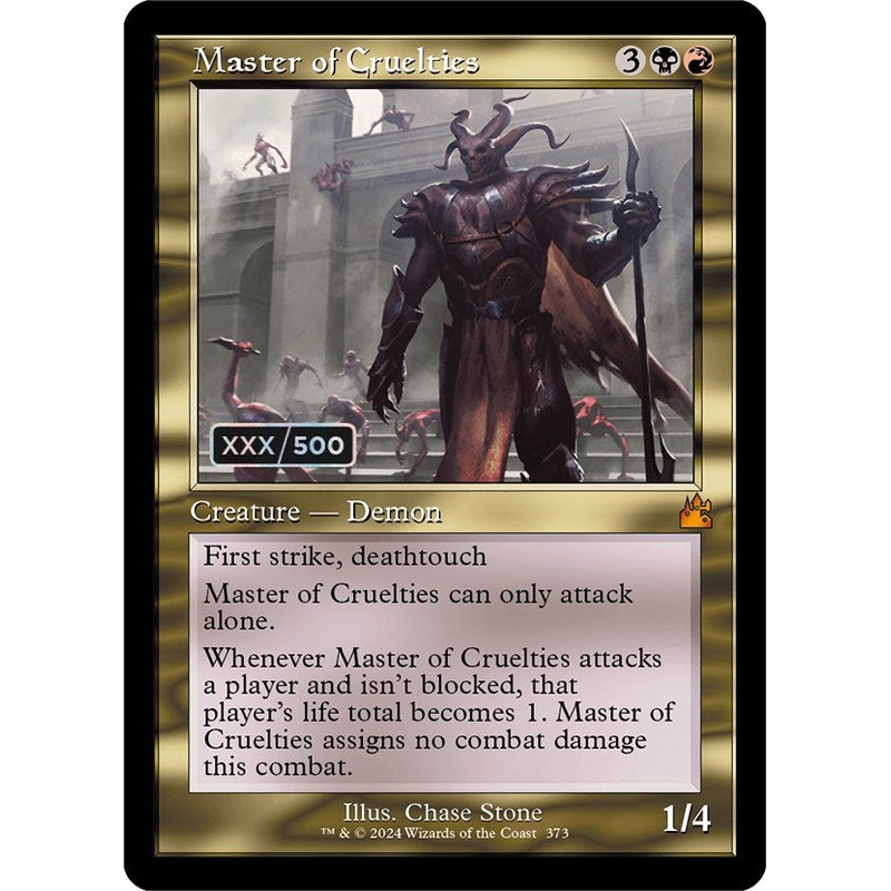 Master of Cruelties (Retro) (Serialized) [Ravnica Remastered]