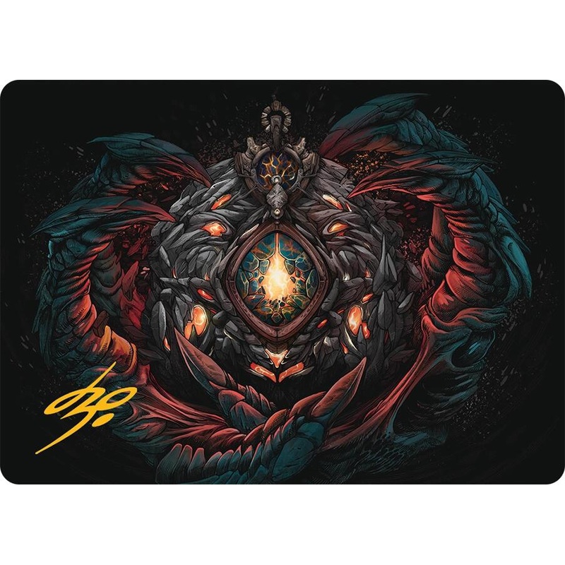 Mox Jasper Art Card (41/54) (Gold-Stamped Signature) [Tarkir: Dragonstorm Art Series]