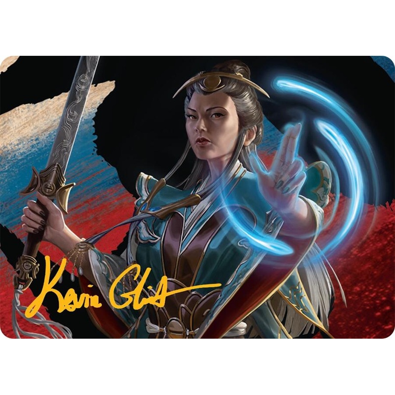 Narset, Jeskai Waymaster Art Card (44/54) (Gold-Stamped Signature) [Tarkir: Dragonstorm Art Series]