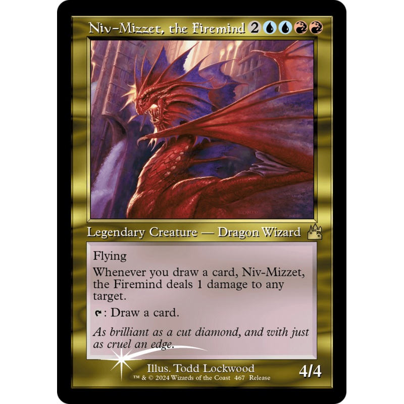 Niv-Mizzet, the Firemind (Retro Frame) [Ravnica Remastered]