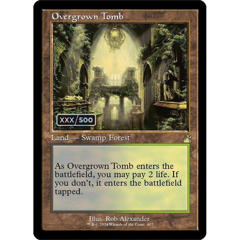 Overgrown Tomb (Retro) (Serialized) [Ravnica Remastered]