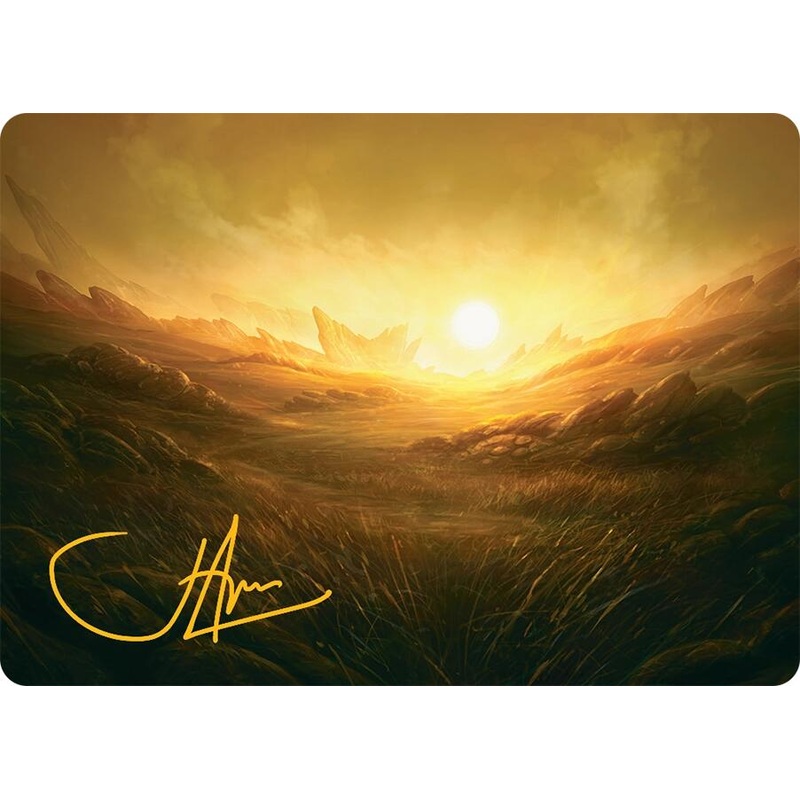 Plains Art Card (31/54) (Gold-Stamped Signature) [Tarkir: Dragonstorm Art Series]