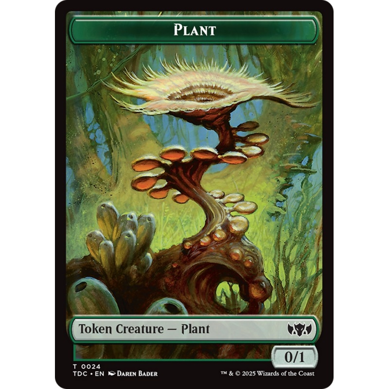 Plant // Goat Double-Sided Token [Tarkir: Dragonstorm Commander Tokens]